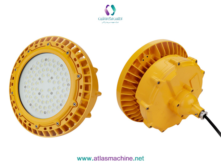 عکس مقایسه LED ضد انفجار سفید و رنگی | اطلس مگا ماشین